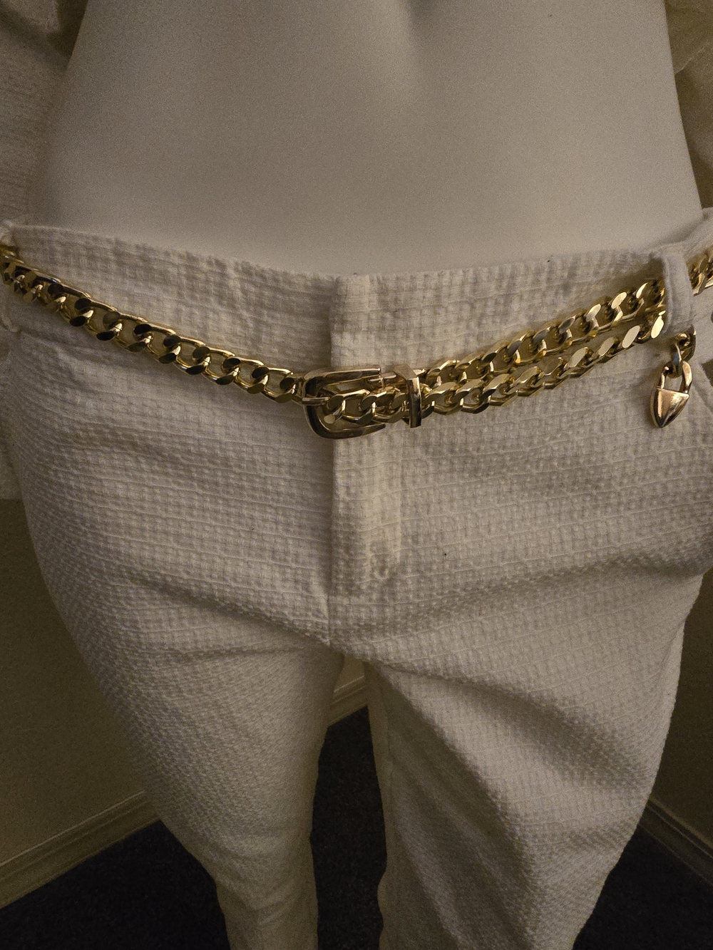 RAMPAGE Cropped Double-Breasted White Tailored Jacket and Pants SeT - Picture 6 of 7